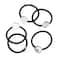 Black Hair Ties with 17.7mm Circle Blanks, 6ct. by Bead Landing™